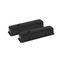 Proflow Valve Covers, Steel Black Tall, Chev Small Block, Pair