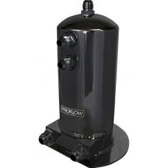 Proflow Fuel Surge Tank Fabricated Aluminium, 254mm x 108mm round, 2