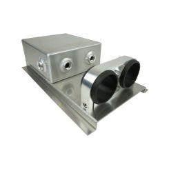 Proflow Fuel Surge Tank Fabricated Aluminium, Square Slim, 044 Pump Mo