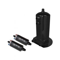 Proflow Fuel Surge Tank & Pump Kit Fabricated Aluminium, 254mm x 10