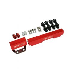 Proflow Fuel Rails Kit, Billet Aluminium, Anodised Red, Mazda Rot