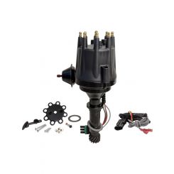 Proflow Distributor, Billet Ready-to-Run Black, Vacuum Advance, Hol