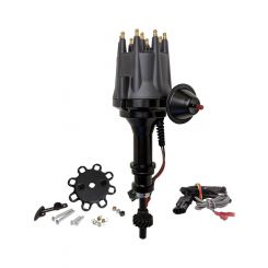 Proflow Distributor, Billet Black Ready-to-Run, Vacuum Advance, For