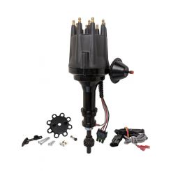Proflow Distributor, Billet Black Ready-to-Run, Vacuum Advance, For