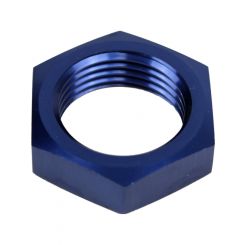 Proflow Aluminium Bulkhead AN Nut -08AN, Blue