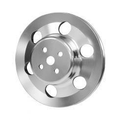 Proflow Billet Water Pump Pulley V-Belt 1-Groove Aluminium Silver