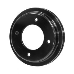 Proflow Crank Pump Pulley, V-Belt, 1-Groove, Aluminum Black Holde