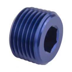 Proflow Fitting Aluminium Socket Plug 3/4in. NPT, Blue