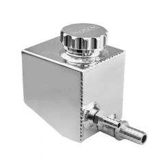 Proflow Power Steering Reservoir, Remote, Fabricated Aluminium Polish