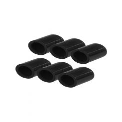 Proflow Silicone Vacuum Port Block Off 1/4in. x 6pc Black