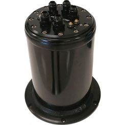 Proflow Billet Surge Tank Kit, Round 152 x 230mm Black, Dual Mount