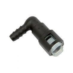 Proflow Fuel Line Connectors, Nylon 5/16in. Female QR 90 Degree To