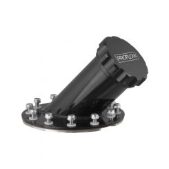 Proflow Fuel Filler Neck Aluminium Black, 45 Degree, 2 in. Diameter
