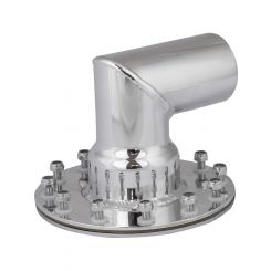 Proflow Fuel Filler Neck Aluminium Polished, 90 Degree, 2 1/2 in.