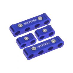 Proflow Billet Aluminium Ignition Lead Wire Looms Blue Suit 8.8mm