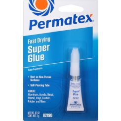 Permatex Fast Drying Super Glue Tube 2g