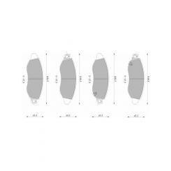 Bosch Brake Pad Front Set