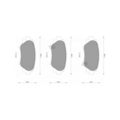 Bosch Brake Pad Rear Set