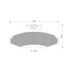 Bosch Brake Pad Rear Set