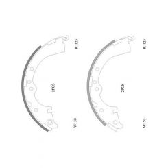 Bosch Brake Shoe Rear Set