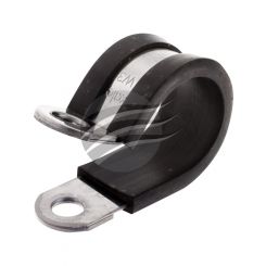 Kale Pack 10 P Clip 27mm X 20mm Stainless Steel W/Rubber Insert