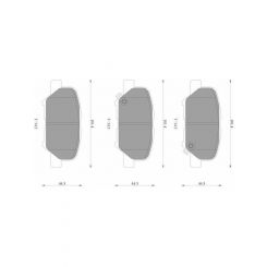 Bosch Brake Pad Rear Set