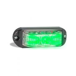 Autolamps Green LED Emergency Lamp 12/24V Black 18cm Lead 12 Patts