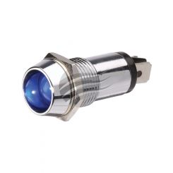 Jaylec Blue LED Pilot Lamp 12V w/ 2X Blade Terminals