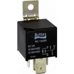 Britax C/Over Mini Relay 12V 40/40Amp 5 Pin N/O Resistor Type # Rc-1240R
