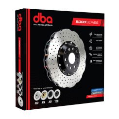 DBA 5000 Wave Black Disc Brake Rotor (Single) Black 345mm
