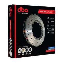 DBA Disc Brake Rotor Ring Cross-Drilled & Dimpled Wave 5000 Series (Single) 365mm