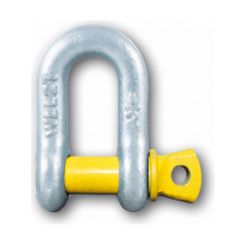 ARK D-Shackle - 11mm 7/16" 1500Kg Rated Galvanised 1.5T Stamped