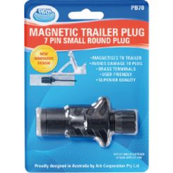 ARK 7 Pin Small Round Trailer Plug Plastic with Magnet Common Tas Qld Nsw