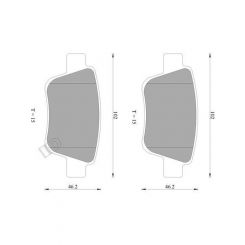 Bosch Brake Pads Rear Set