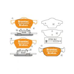 Bremtec Pro-Line Brake Pads Set