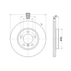 Bremtec Euro-Line Disc Brake Rotor (Pair) 294mm