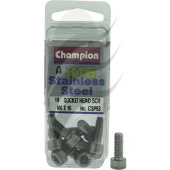 Champion M6 X 16 Socket Head Screws