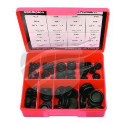 Champion Rubber Blanking Grommetric Asst 8 Sizes - 5/16" To 1-1/8" Panel