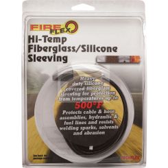 DCI Silicone Sleeving Black Temp Range Upto 260C 22mm Dia 1.2M