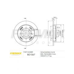 Fremax Brake Rotor (Pair) Rear