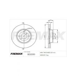 Fremax Brake Rotor (Pair) Front