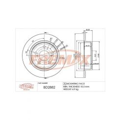 Fremax Brake Rotor (Pair) Rear
