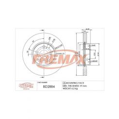 Fremax Brake Rotor (Pair) Front
