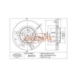 Fremax Brake Rotor (Pair) Front