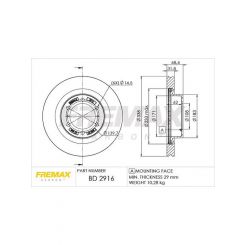 Fremax Brake Rotor (Single) Front