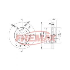 Fremax Brake Rotor (Pair) Front