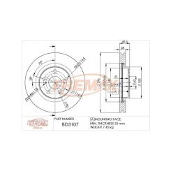 Fremax Brake Rotor (Pair) Front