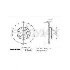 Fremax Brake Rotor (Pair) Front