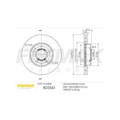 Fremax Brake Rotor (Pair) Front