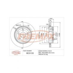 Fremax Brake Rotor (Pair) Rear